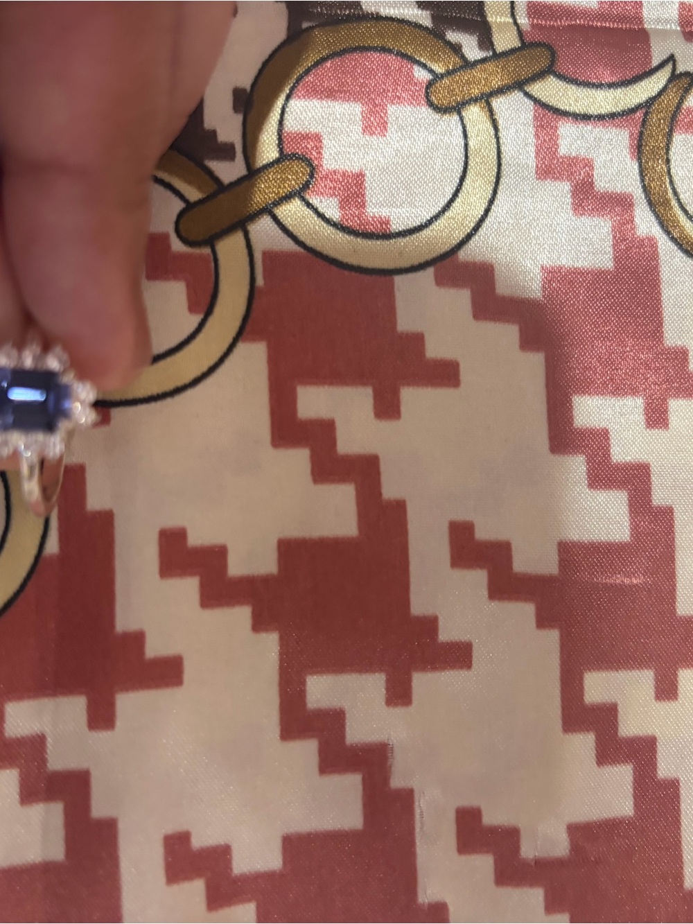 Kohl's Sapphire-Blue Crystal Ring with Silver Accents
